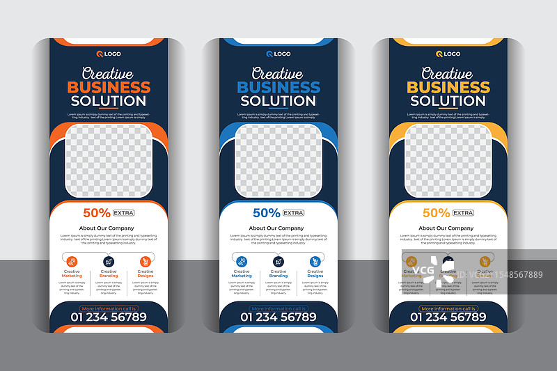 现代创意展示横幅设计图片素材