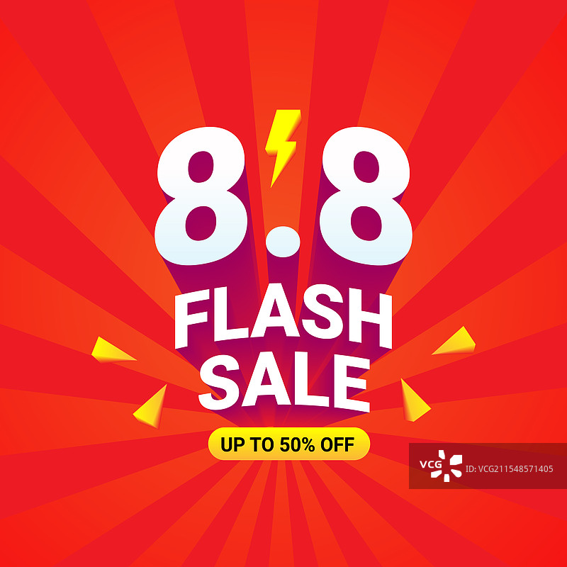 白色3D数字的闪购促销图片素材