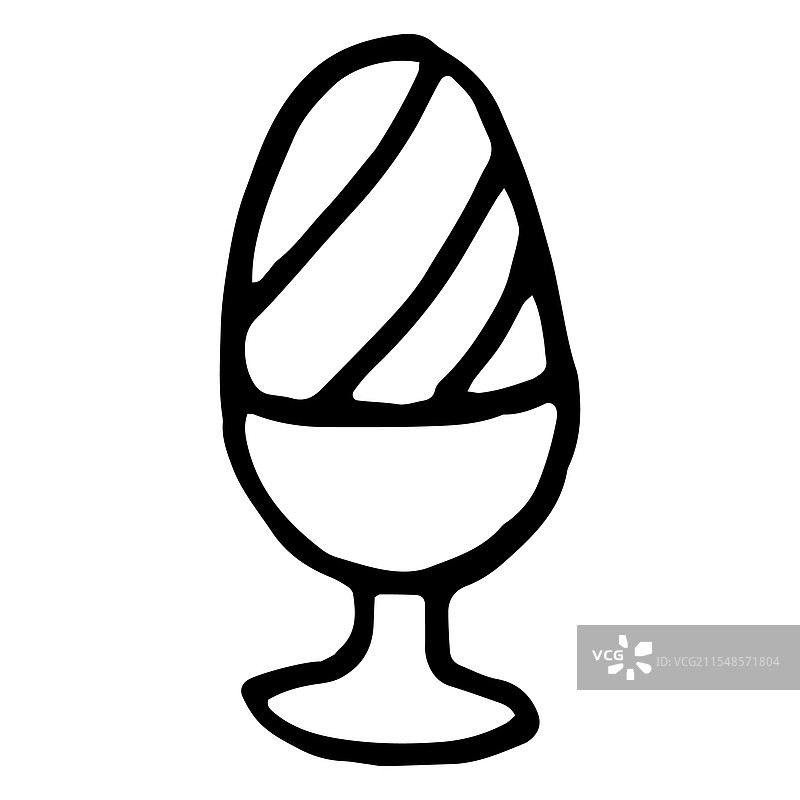 白色背景上的蛋架图标图片素材