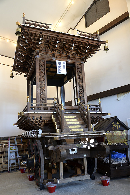 夏季 / 水口町川内町的神轿塔保存完好图片素材