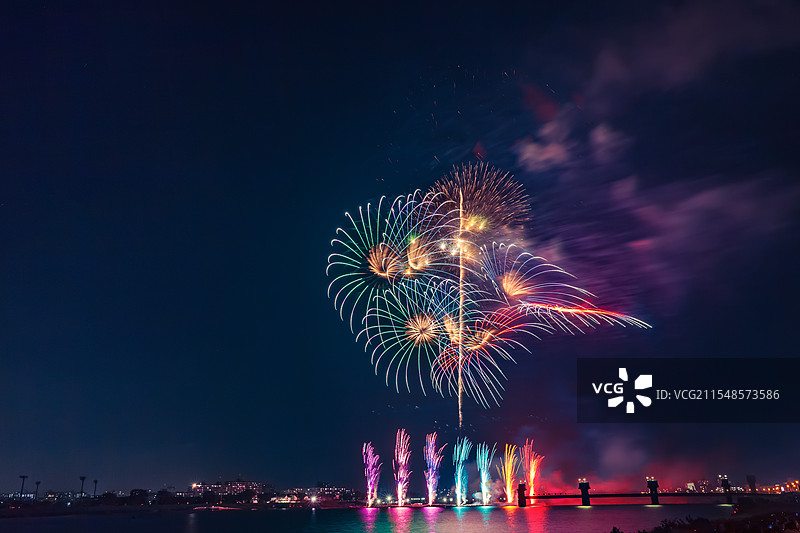 调布烟花大会 东京图片素材