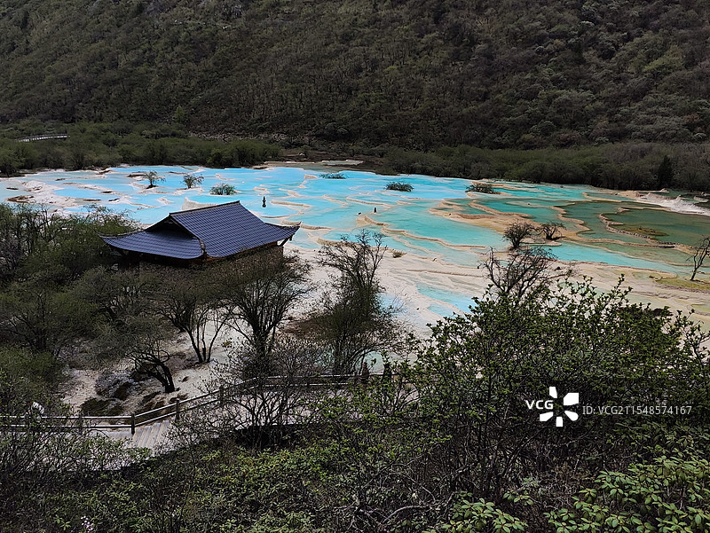 五彩池图片素材