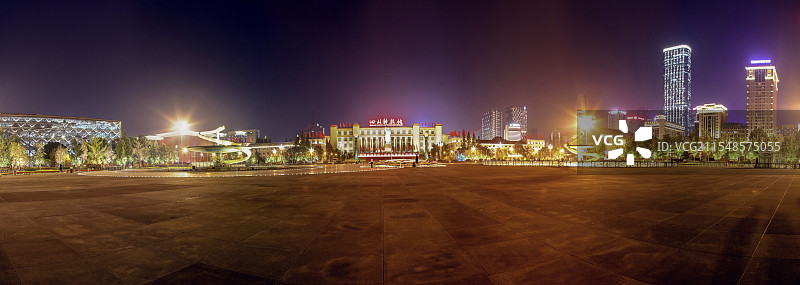 天府广场夜景图片素材