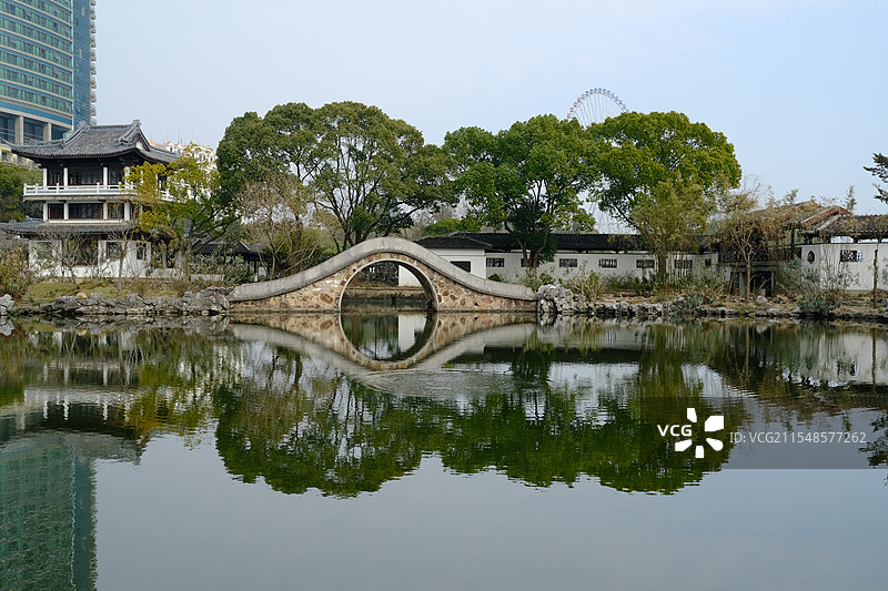 蠡园倒影图片素材