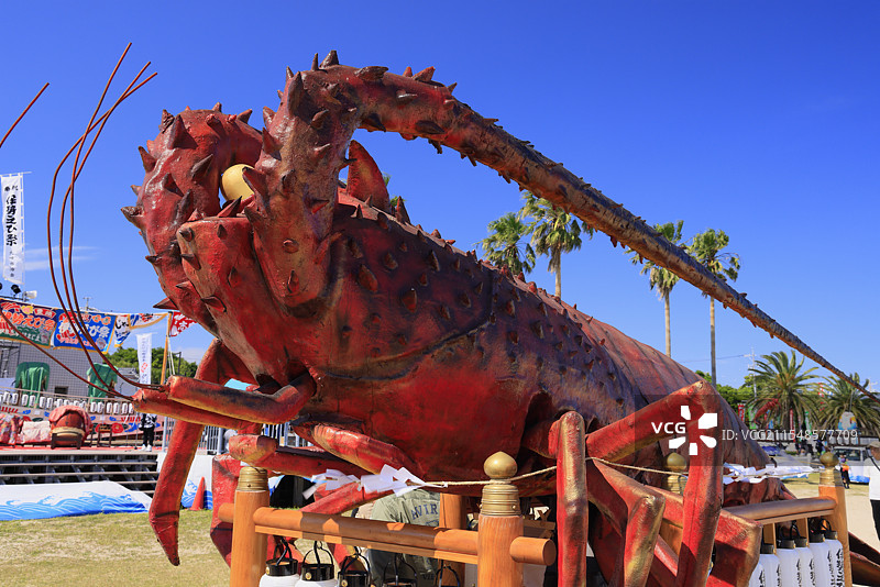 伊势海老祭 伊势海老神轿（三轮车） 三重县志摩市图片素材