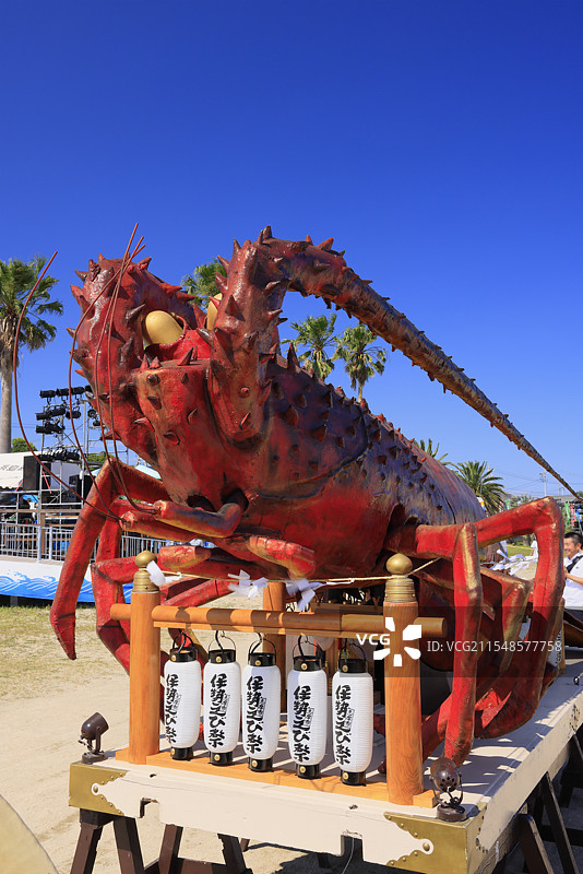 伊势海老祭 伊势海老神轿（三轮神轿） 三重县志摩市图片素材