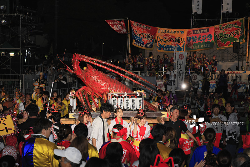 伊势海老祭 伊势海老神轿（三轮神轿） 三重县志摩市图片素材