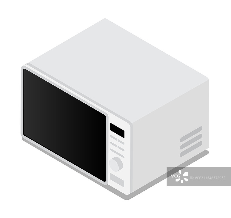 现代厨房微波炉用于加热和烹饪图片素材
