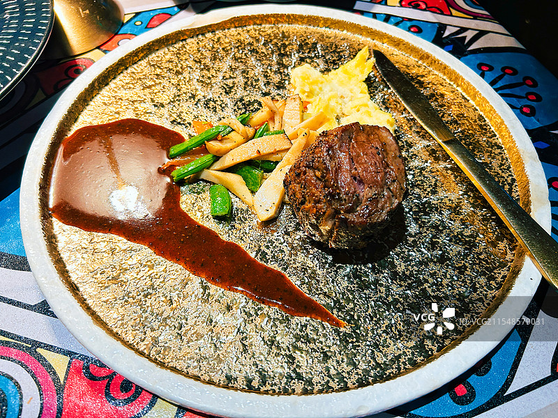 西班牙西餐厅西餐牛排图片素材