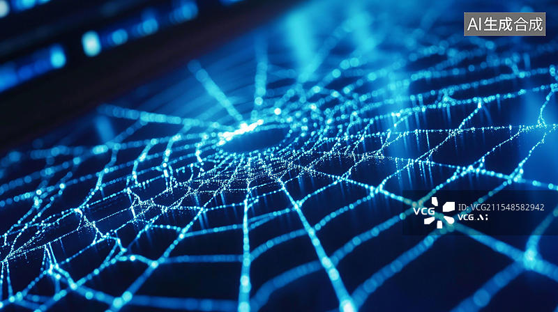 【AI数字艺术】网点创意特效背景图片素材