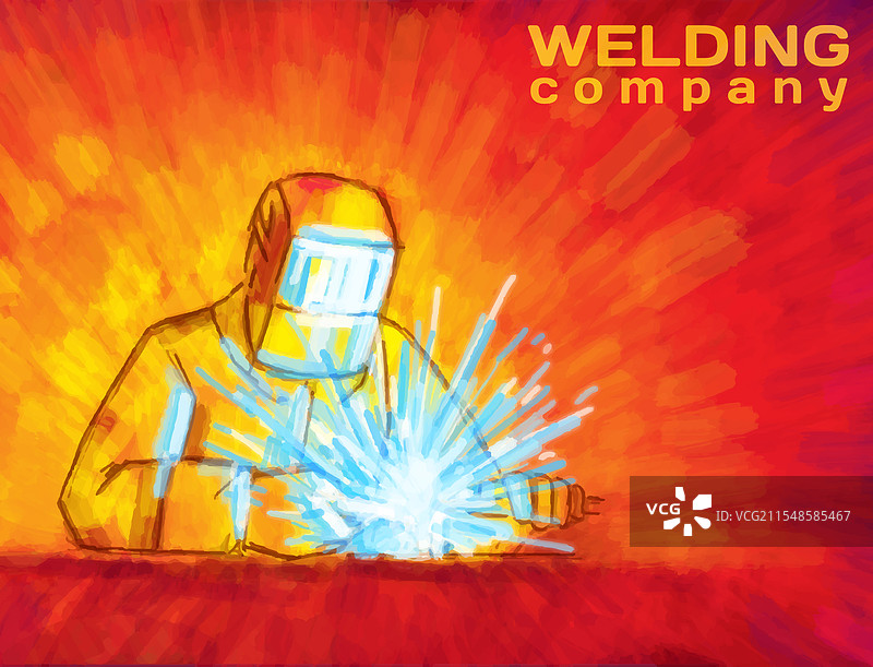 工业焊接过程图片素材