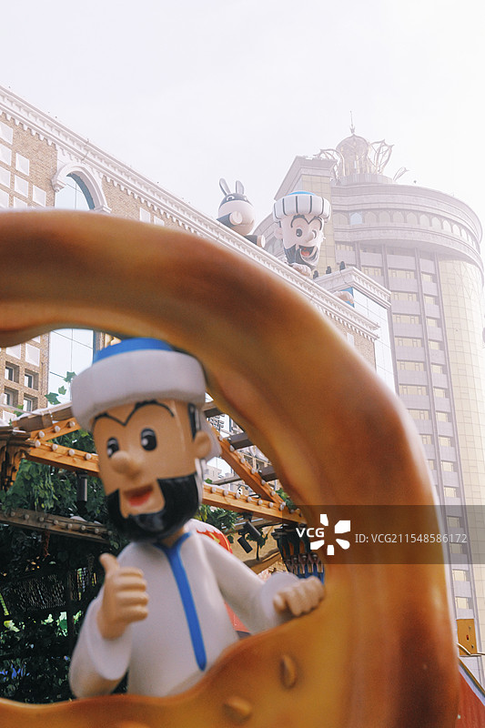 乌鲁木齐国际大巴扎阿凡提图片素材