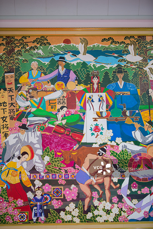 延吉夜景，延大网红墙，春节烟花，延吉站图片素材