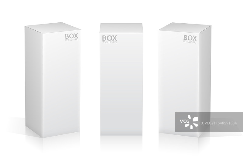 超真实的白色盒子模型套件图片素材