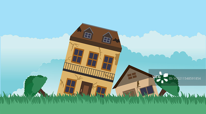 地震自然灾害设计图片素材