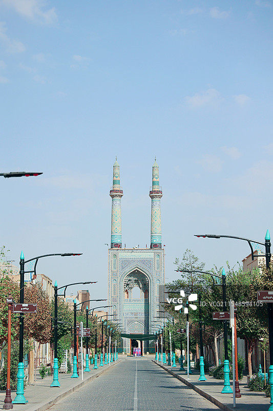 伊朗亚兹德清真寺图片素材