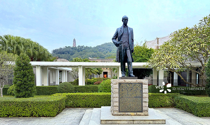 梁启超故居纪念馆-梁启超塑像图片素材
