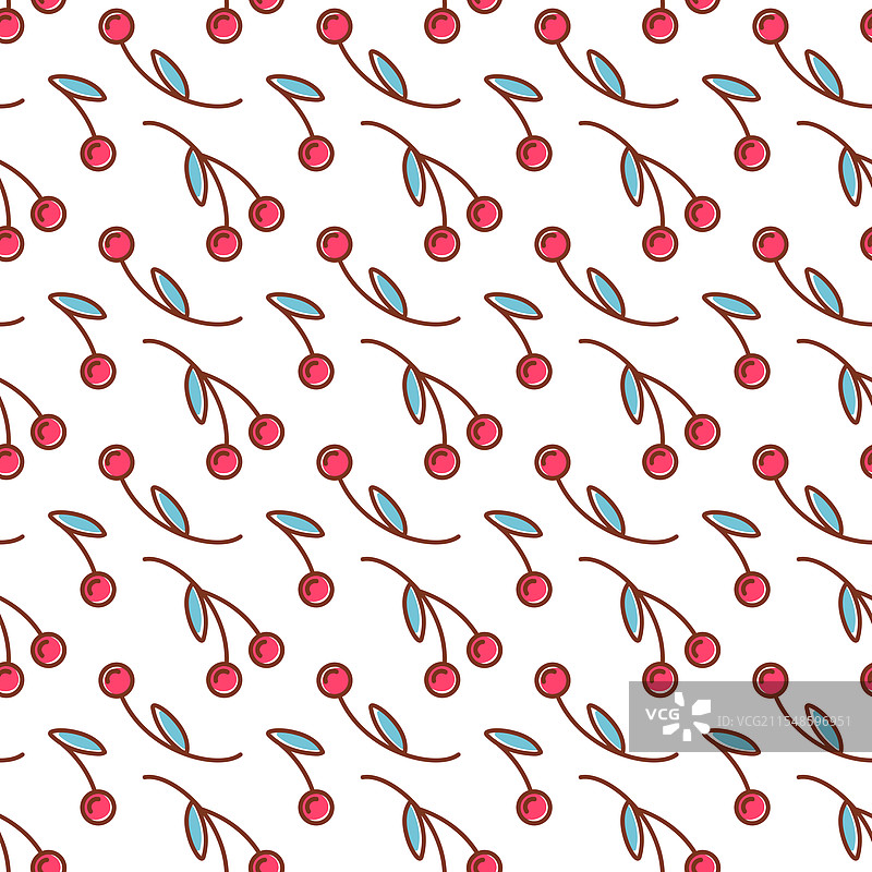 一个迷人的无缝图案，展现可爱的元素图片素材