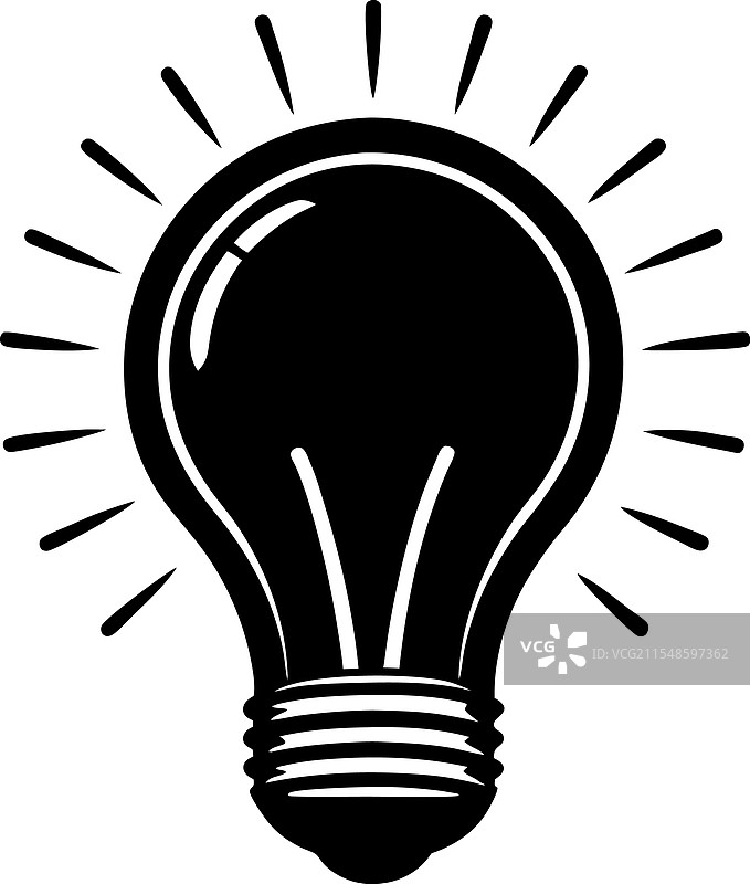 灯泡轮廓图片素材