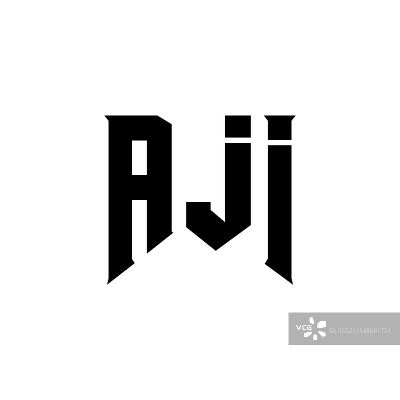 aji科技公司的字母标志设计图片素材