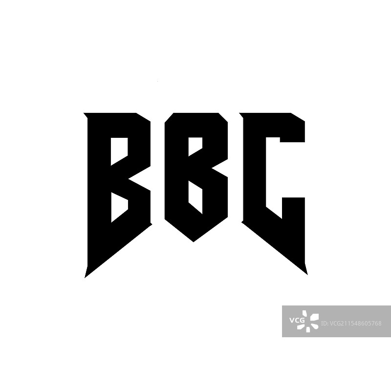 BBC字母标志设计，适用于科技公司图片素材