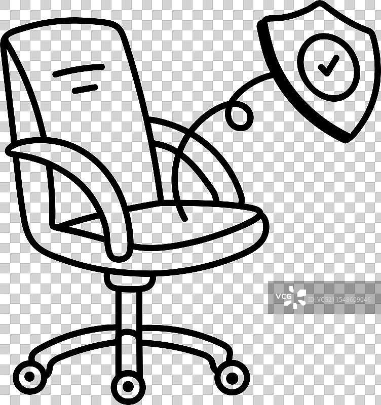 手绘的火灾保险图标图片素材