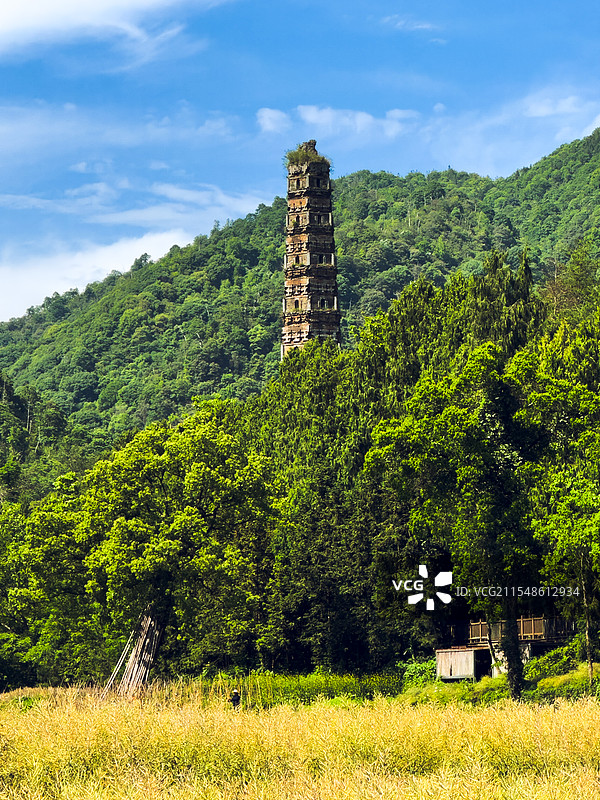 台州国清寺隋塔图片素材