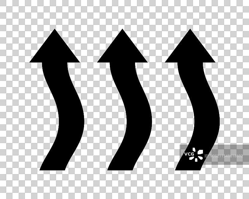 蒸发热传递流动上升图标图片素材