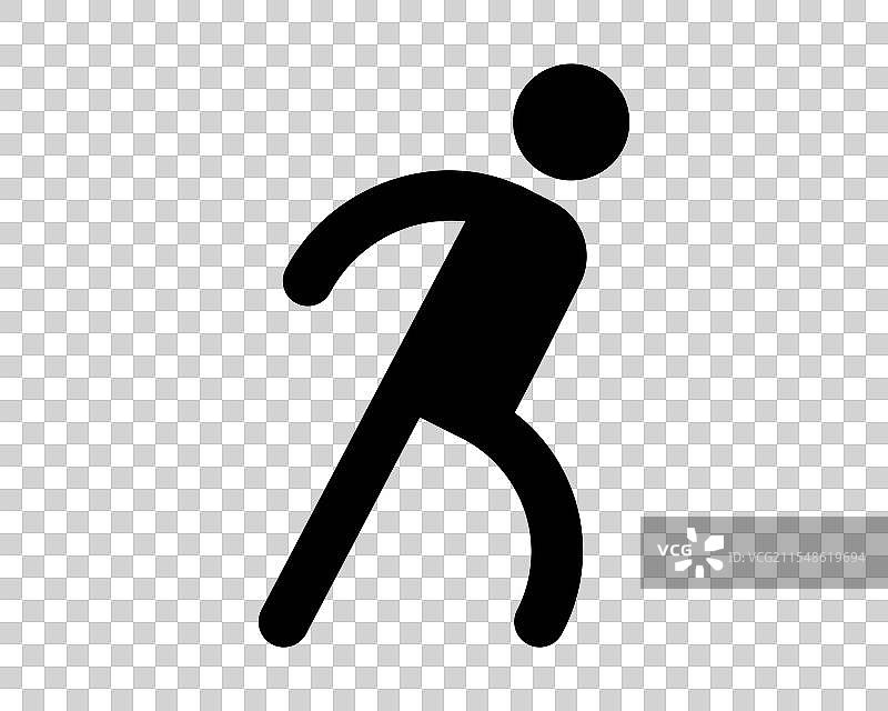 跑步的男性图标，奔跑、慢跑、运动员图片素材