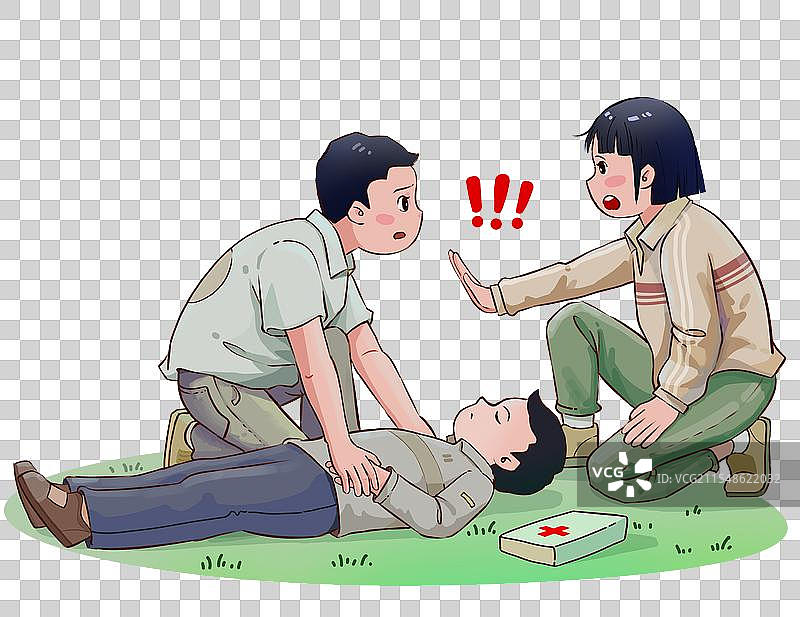 伤者受伤时不要移动患者的受伤的胳膊、骨盆、大腿图片素材