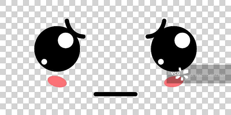 可爱的生气卡哇伊图标图片素材