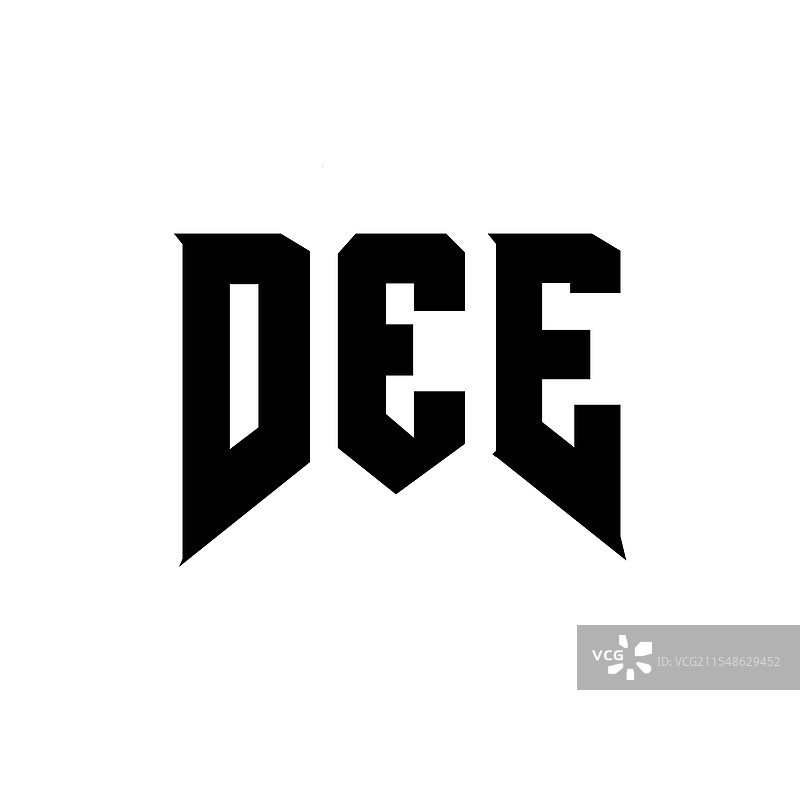 科技公司“dee”的字母logo设计图片素材