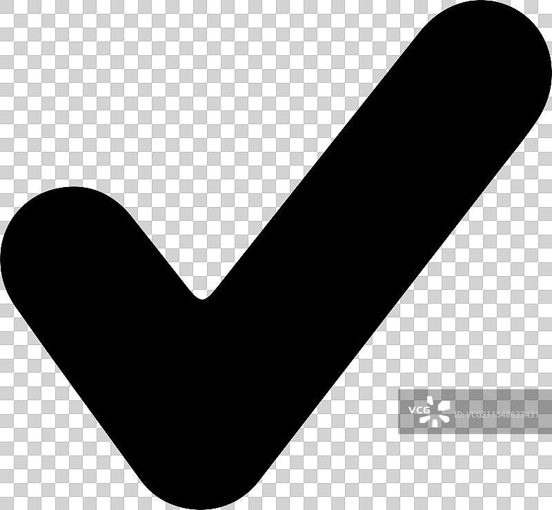 白色背景下的右侧图标剪影风格图片素材