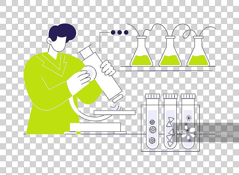 在海洋实验室进行研究的摘要图片素材