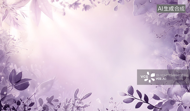【AI数字艺术】紫色 花朵 背景图片素材