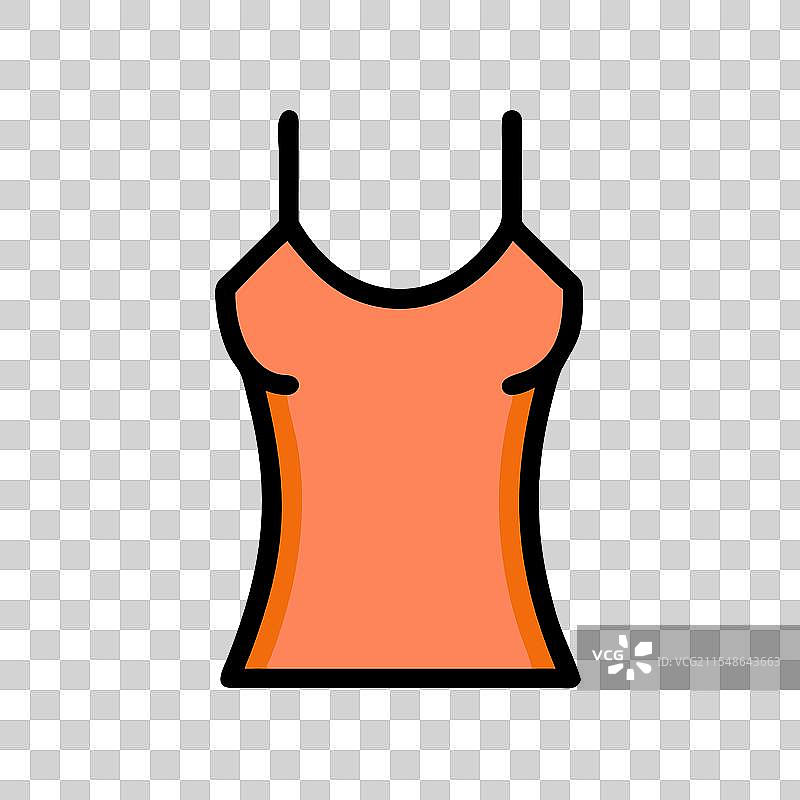 吊带衫图标 连衣裙图标 服装图标图片素材