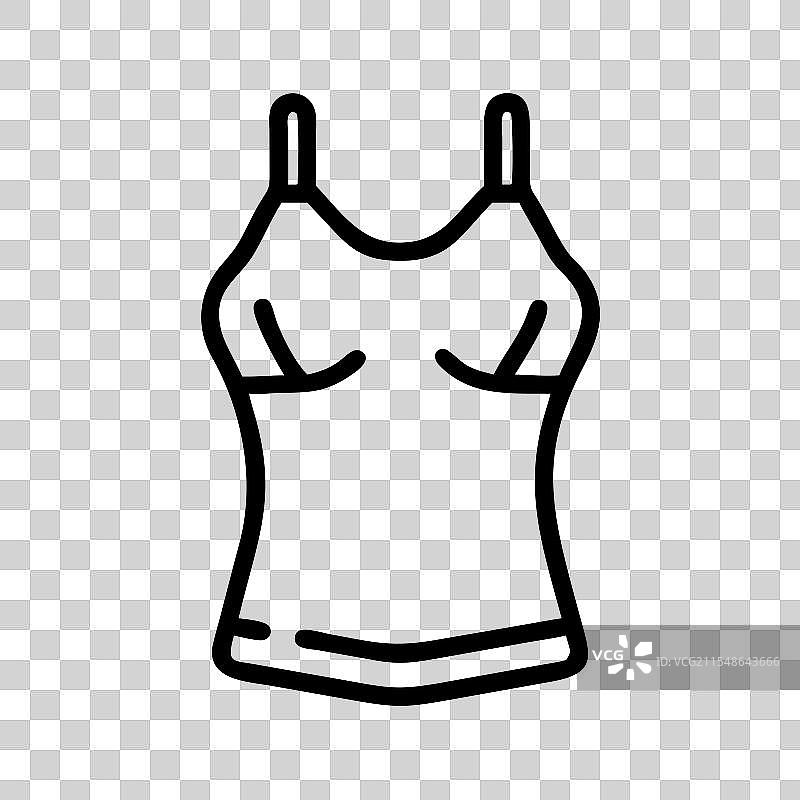 吊带衫图标 连衣裙图标 服装图标图片素材