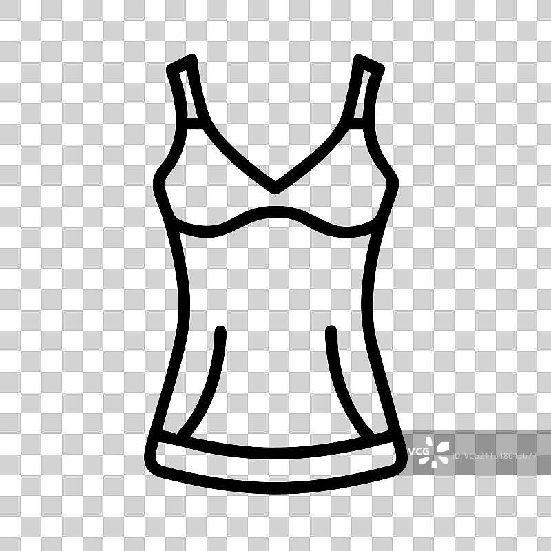 吊带衫图标 连衣裙图标 服装图标图片素材