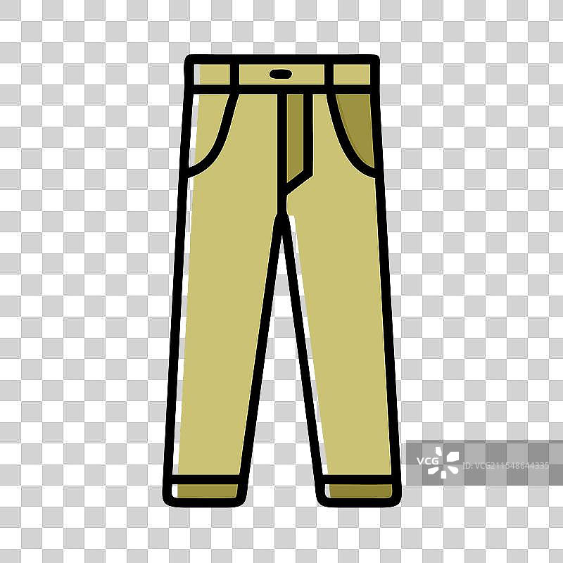 休闲裤图标 连衣裙图标 服装图标图片素材