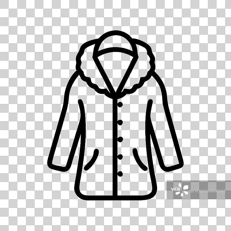 仿毛皮大衣图标 连衣裙图标 服装图标图片素材