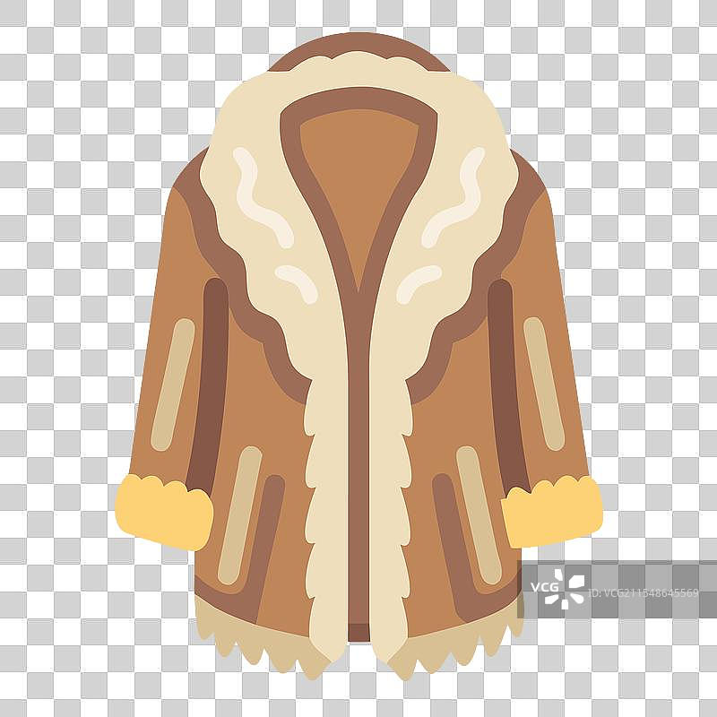 仿毛皮大衣图标 连衣裙图标 服装图标图片素材