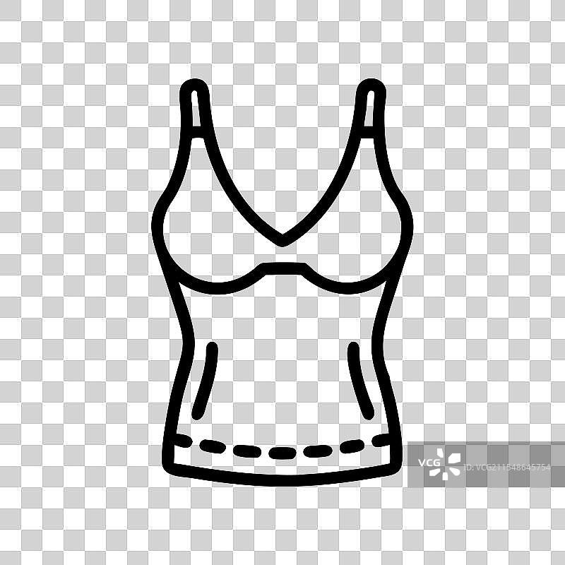 吊带上衣图标 连衣裙图标 服装图标图片素材