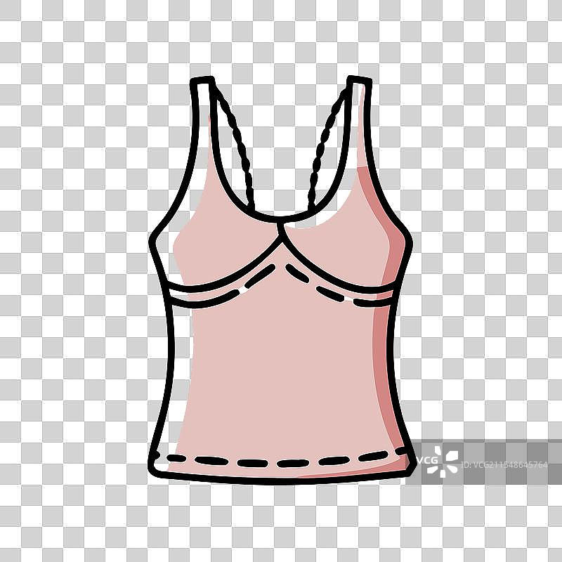 吊带上衣图标 连衣裙图标 服装图标图片素材