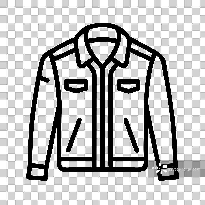 皮革夹克图标 服装图标 衣物图标图片素材