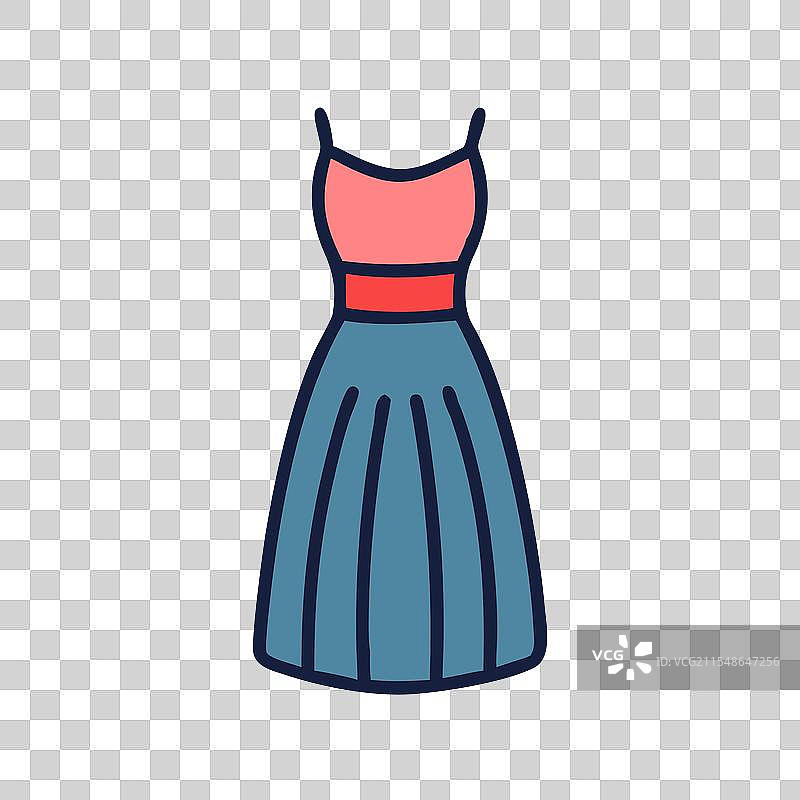 长裙图标 服装图标 服饰图标图片素材