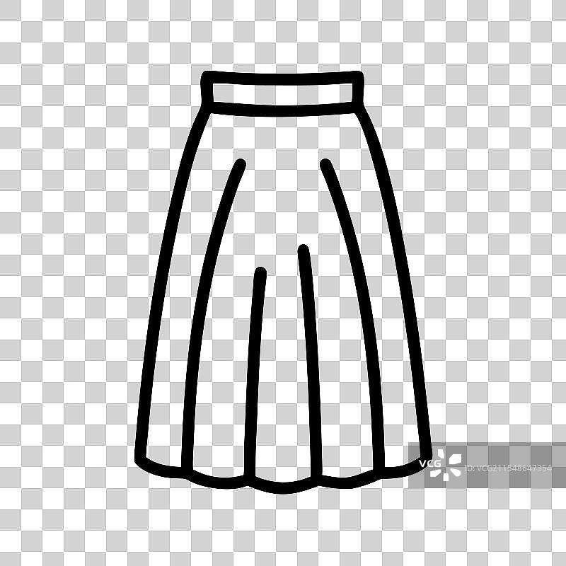 长裙图标 连衣裙图标 服装图标图片素材