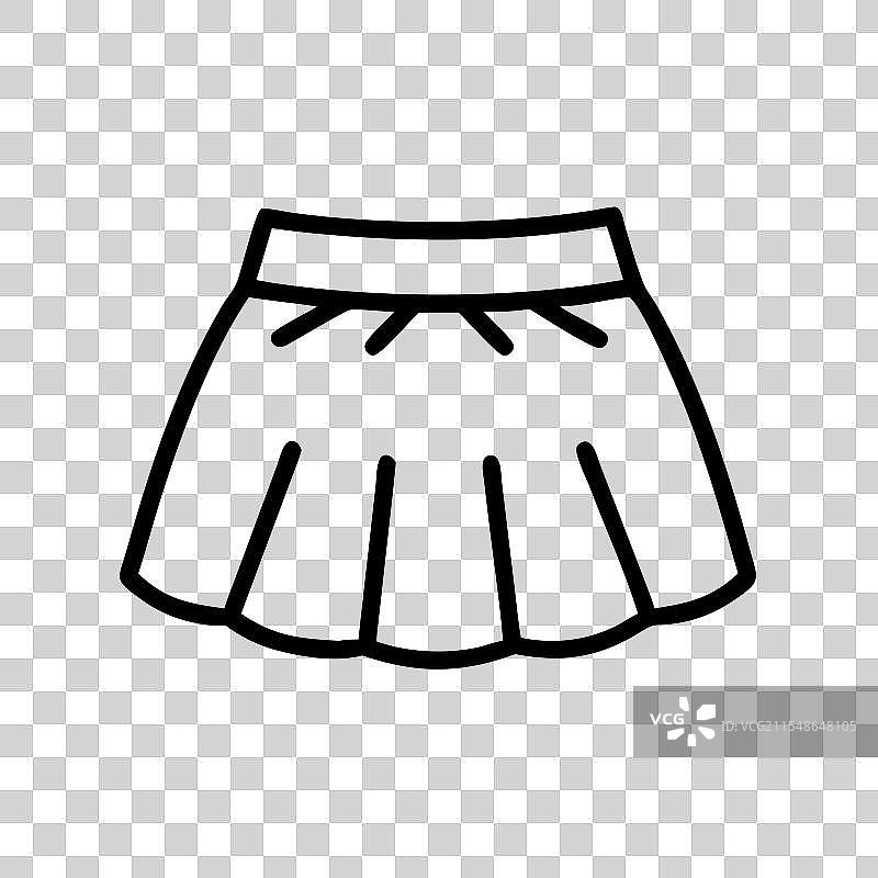 迷你裙图标 连衣裙图标 服装图标图片素材