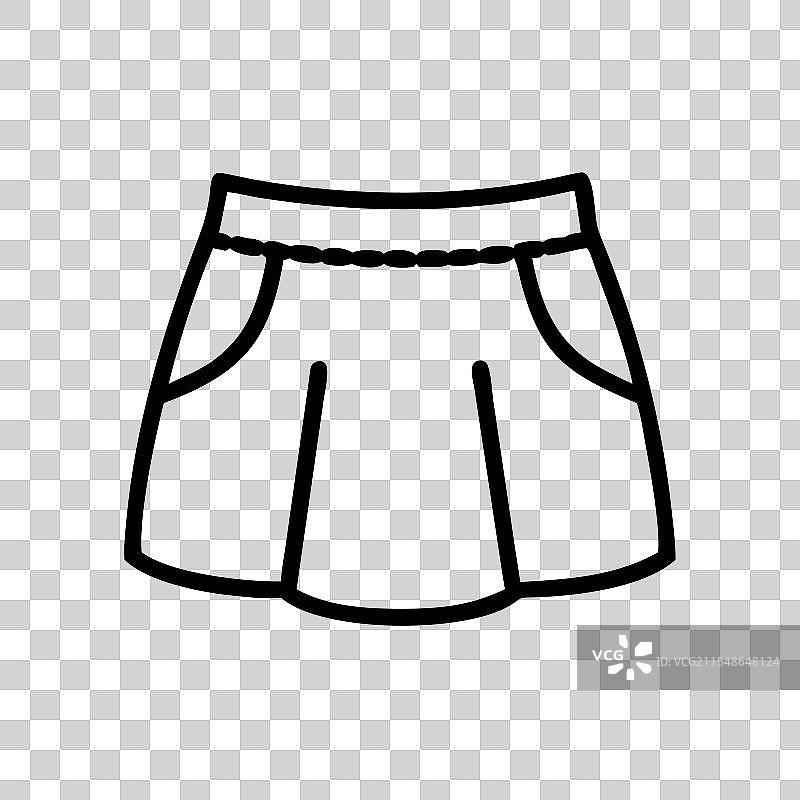 迷你裙图标 连衣裙图标 服装图标图片素材