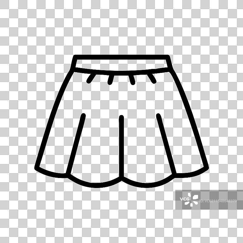 迷你裙图标 连衣裙图标 服装图标图片素材