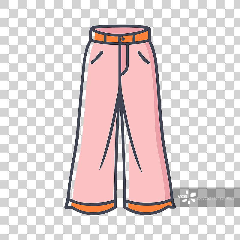 阔腿裤图标 连衣裙图标 服装图标图片素材